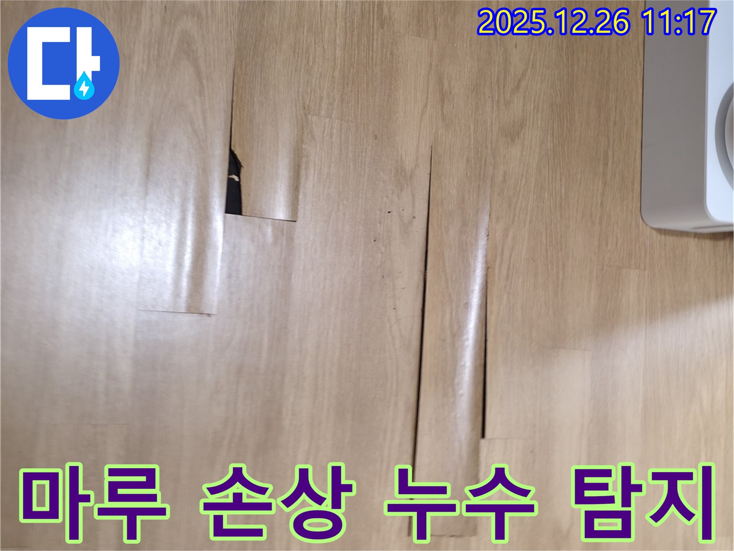 남양주 평내동 누수 탐지 - 마루 손상은 숨겨진 누수의 신호일 수 있습니다 - 누수 탐지 전문