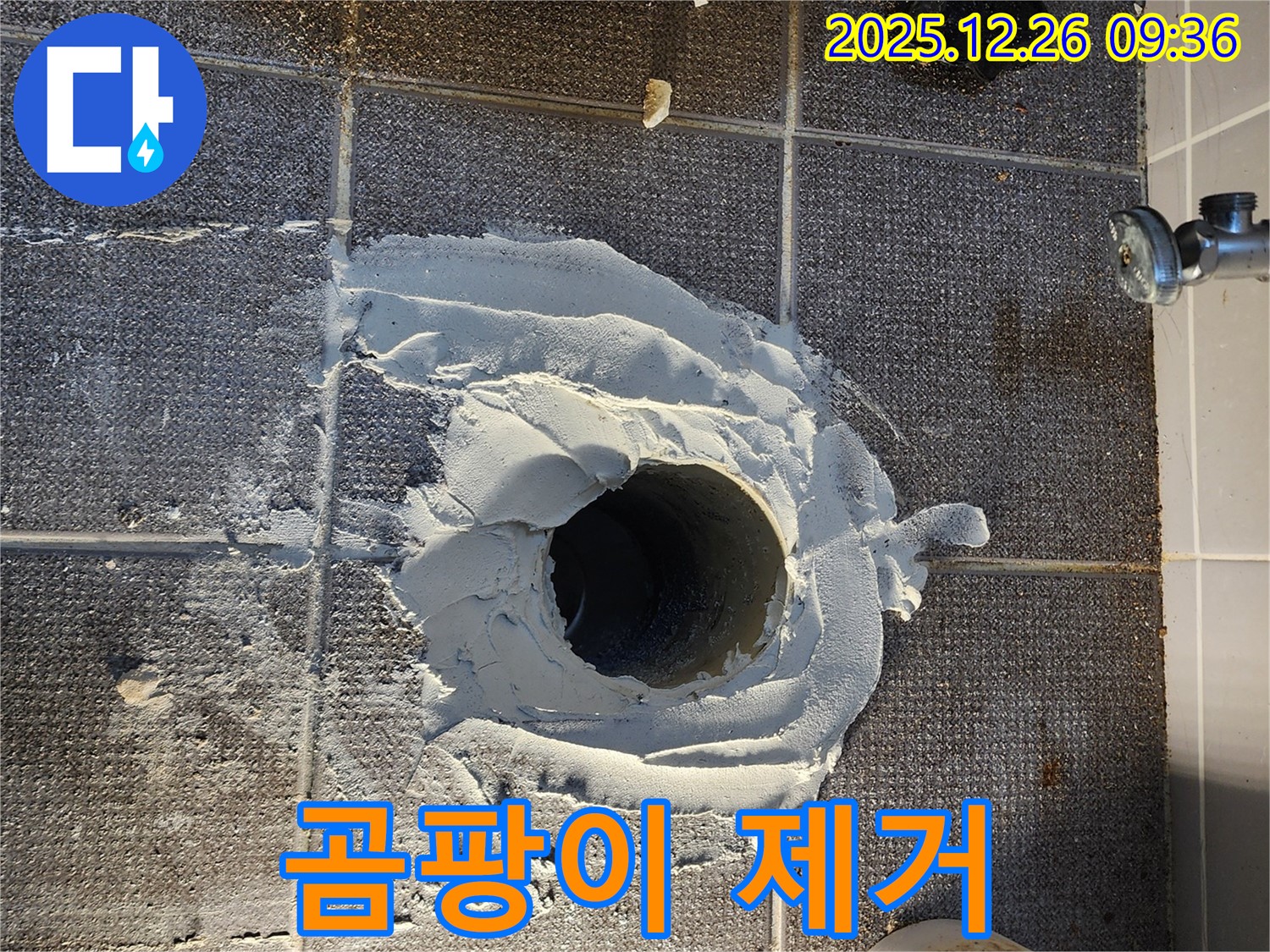 배관 주변 곰팡이 제거 - 쾌적한 환경 - 위생적인 시공