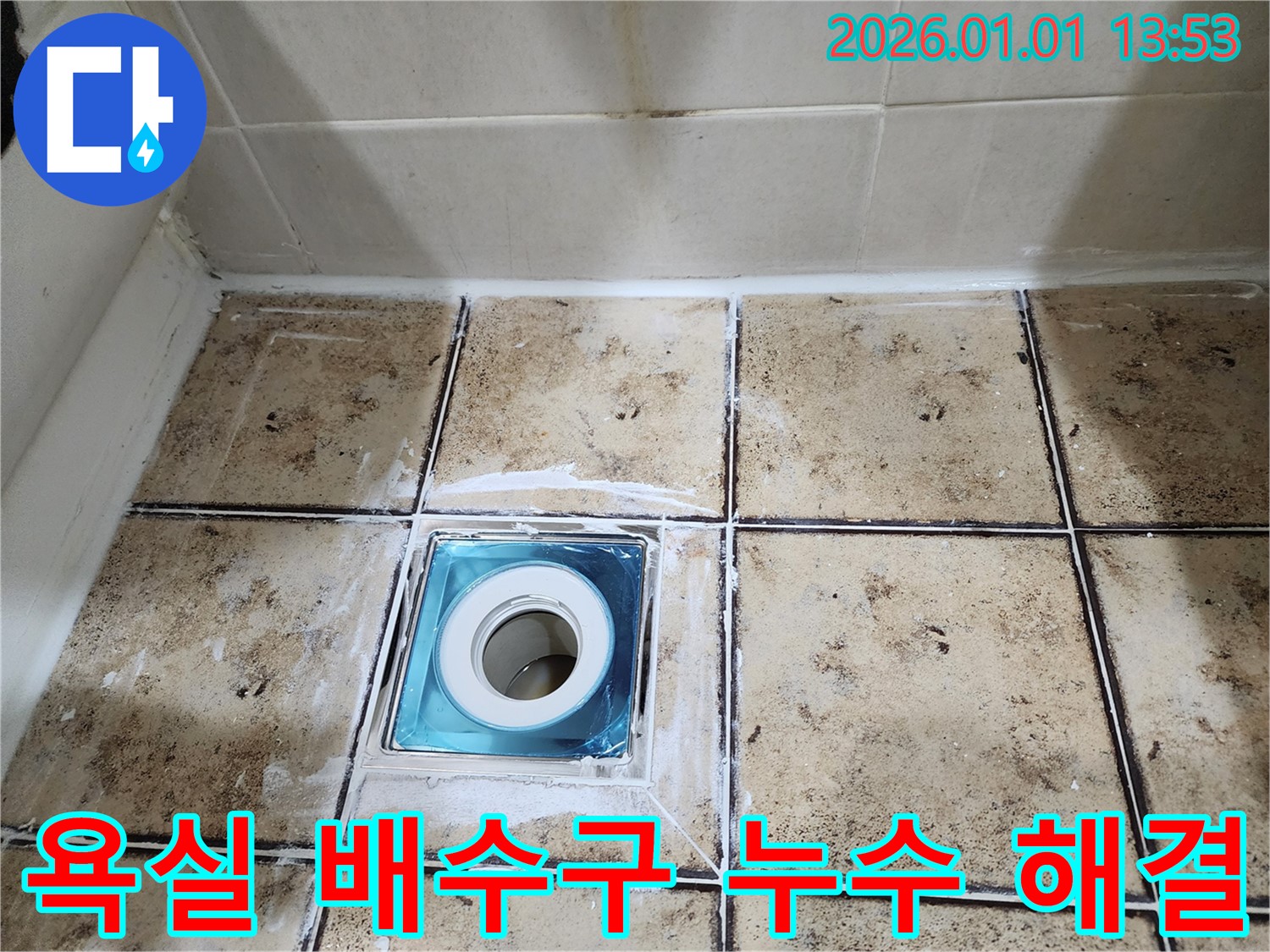 일산동구 백석동 욕실 배수구 누수 - 누수 원인 파악 및 완벽한 해결 - 꼼꼼한 누수 공사