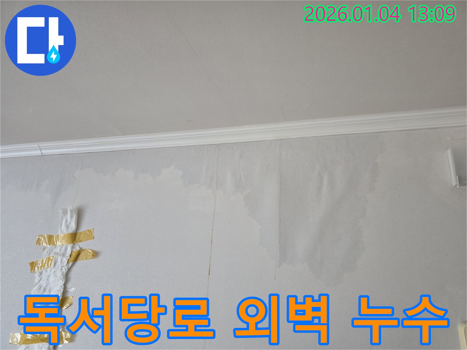 성동구 독서당로 외벽 균열 누수 - 누수 전문가가 외벽 균열을 찾아 방수 처리하여 누수를 해결했습니다.