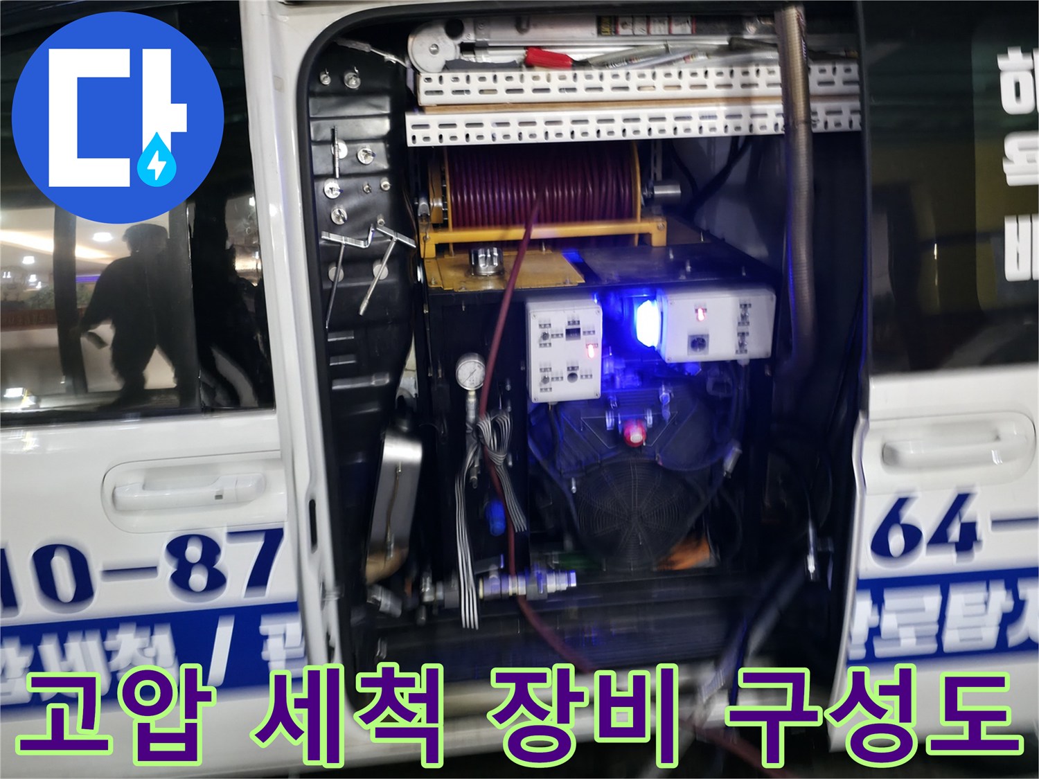 하수도 준설을 위한 전문 고압 세척 시스템 점검