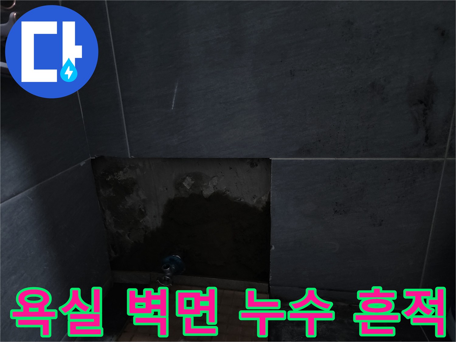 인천 계양구 화장실-타일 벽면의 습기 및 곰팡이 발생 상태