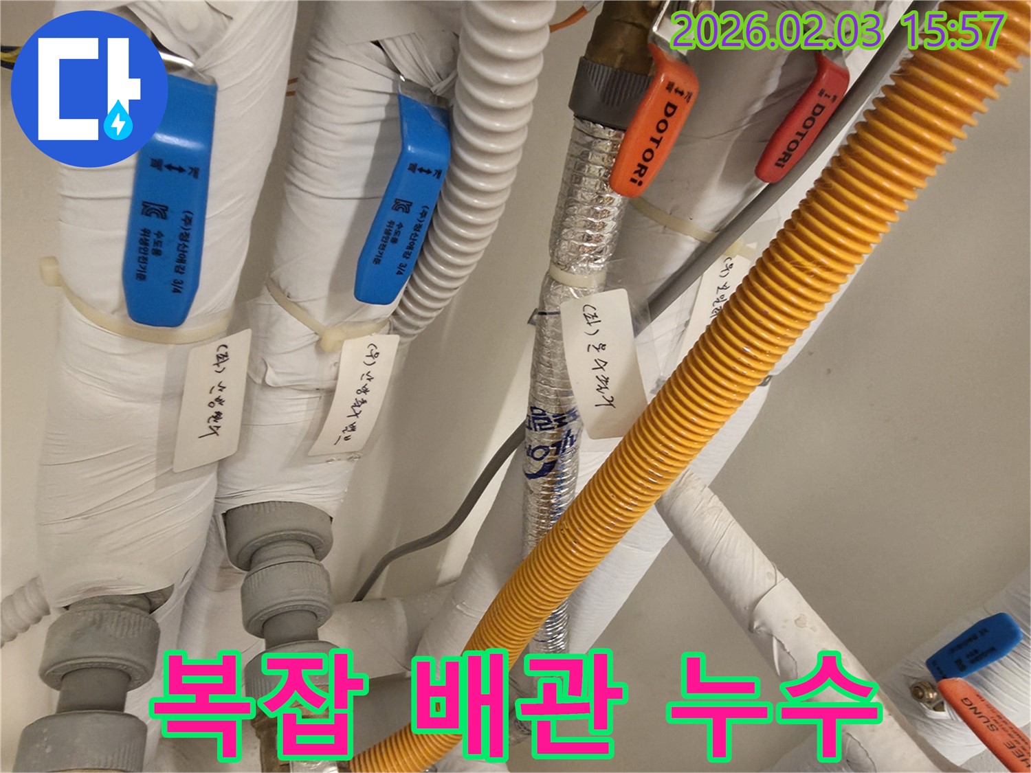 분당 산운동 누수 - 복잡하게 얽힌 배관 속 누수도 꼼꼼하게 찾아 해결해 드립니다.