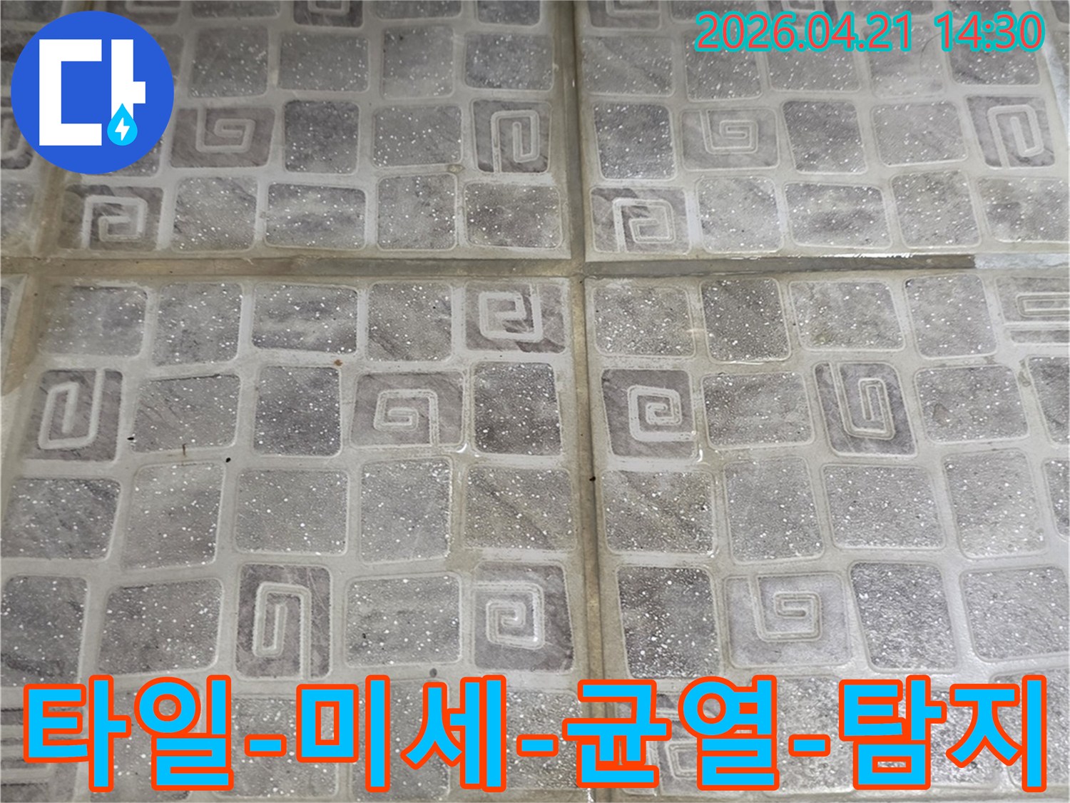 누수-전문가가-빌라-타일-벽면에서-발견한-미세한-균열을-확대하여-보여주는-사진으로-누수-진단에-활용됩니다