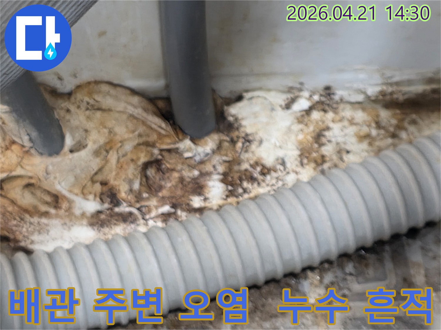 오래된-배관-주변의-심각한-누수-오염-상태를-보여주는-사진