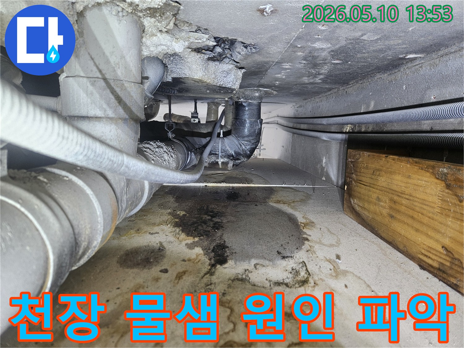 일산동구-주택-천장-물샘-현장-배관-누수-원인-파악-및-공사