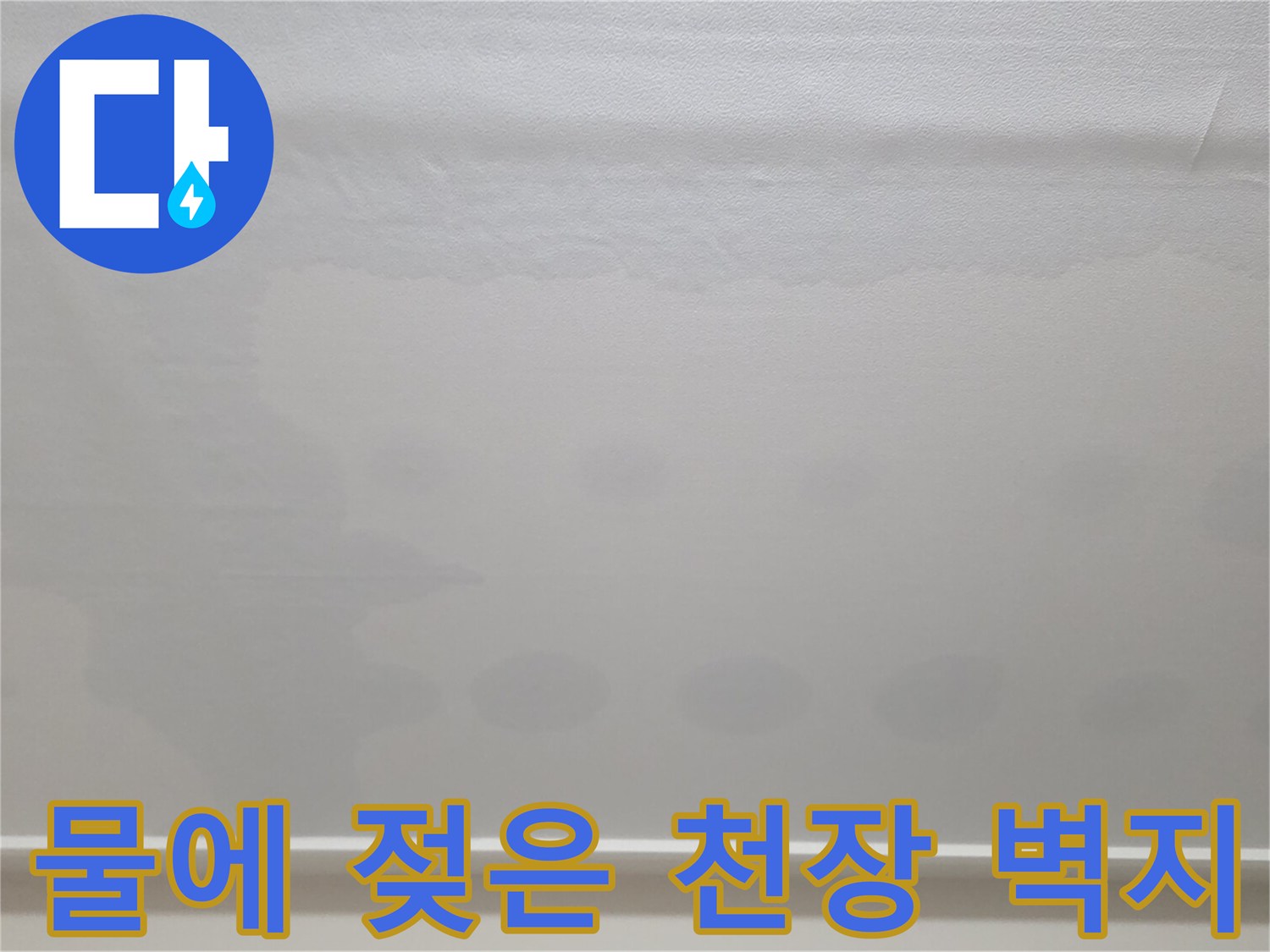 일산서구 현장-천장에 번진 누수 얼룩과 변색