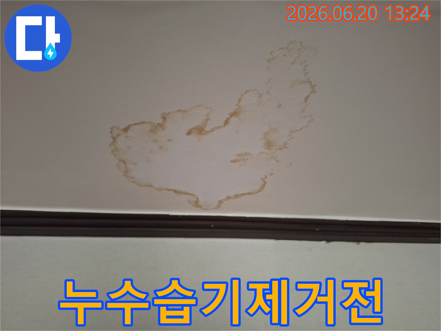 천장에-발생한-누수 얼룩은-지속적인-습기를-유발하여-주거-환경을-불쾌하게-만들므로-습기-제거가-필수적입니다