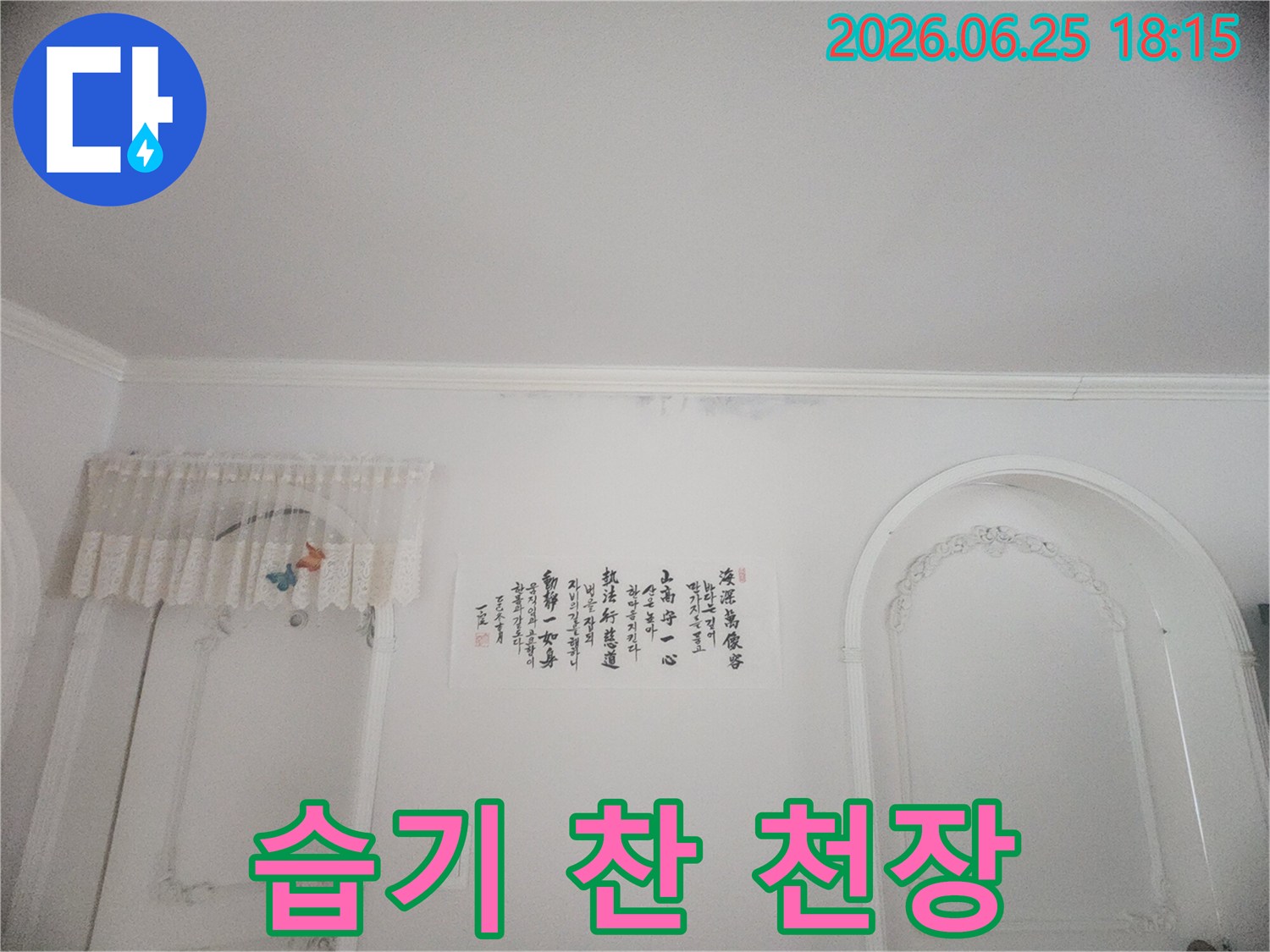 아파트 누수-천장 마감재-물자국-습기-곰팡이 발생