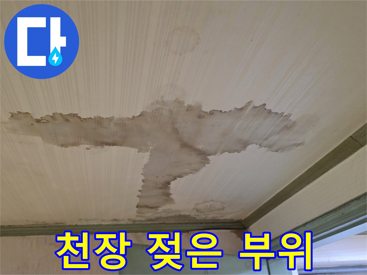 정릉동 현장의 - 천장 마감재 오염 상태 상세