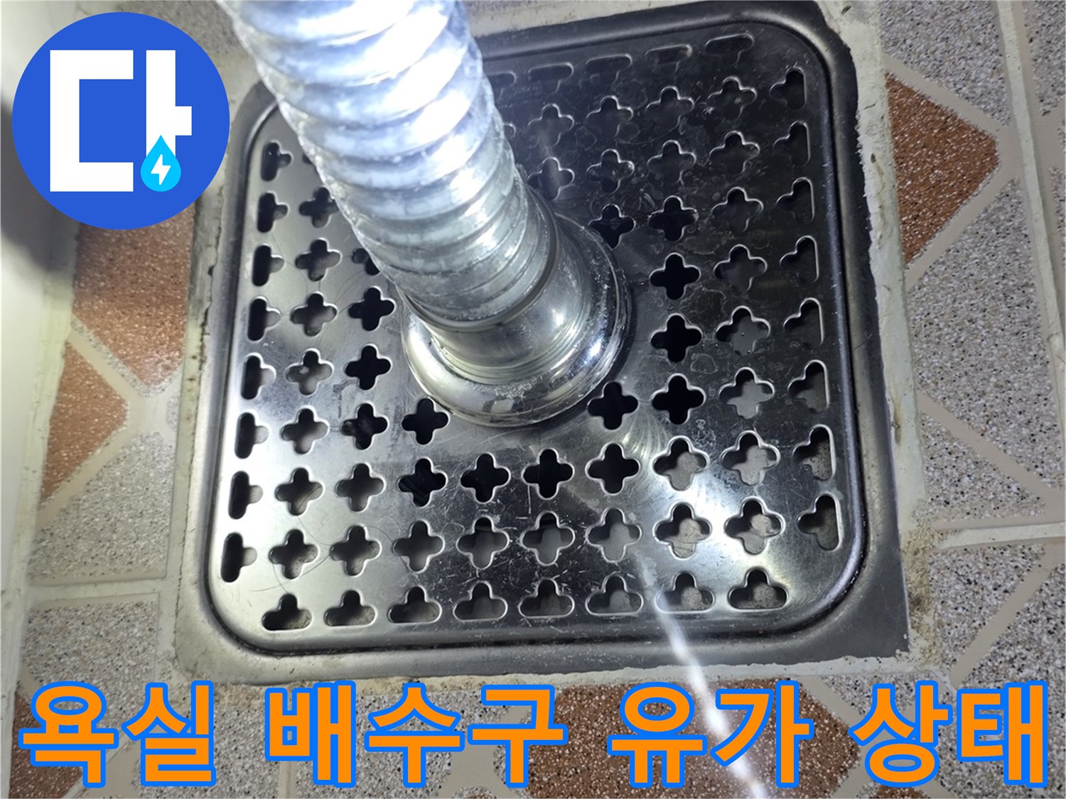 광명 철산동 오피스텔 화장실 배수구 유가 주변 점검 사진