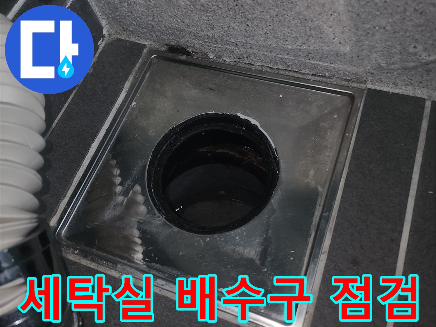 동탄 아파트 세탁실 배수구 유가 주변 상태 확인