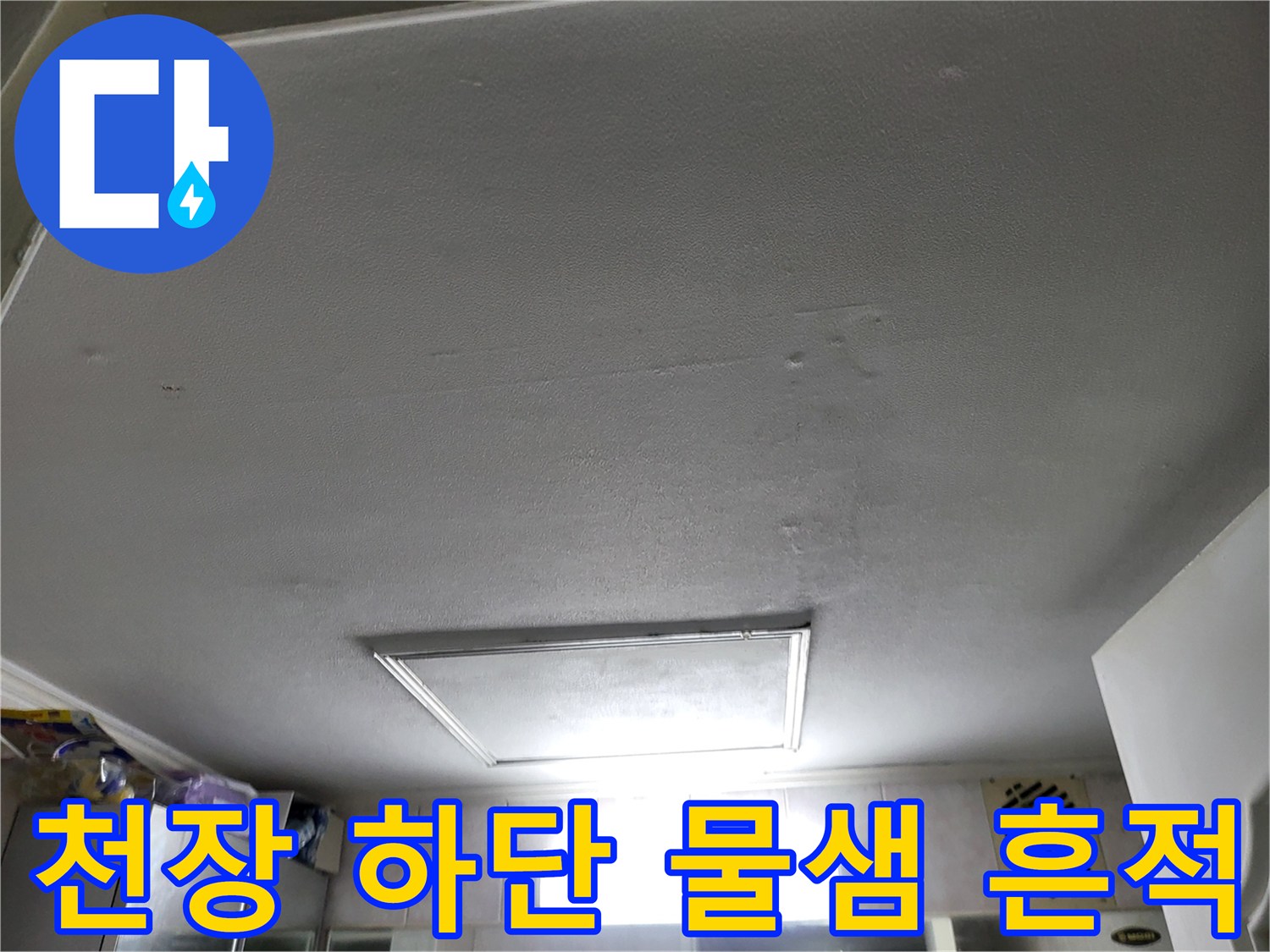 일산동구 중산동-천장 마감재 주변의 누수 침투 자국