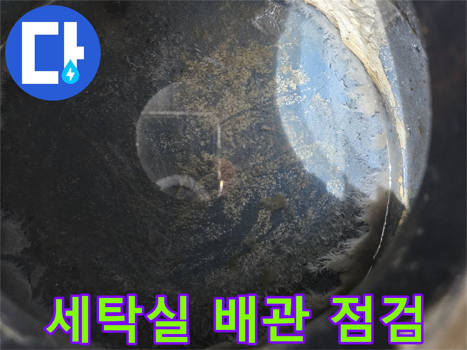 용인 처인구-세탁실 내부 배관 상태 확인 사진