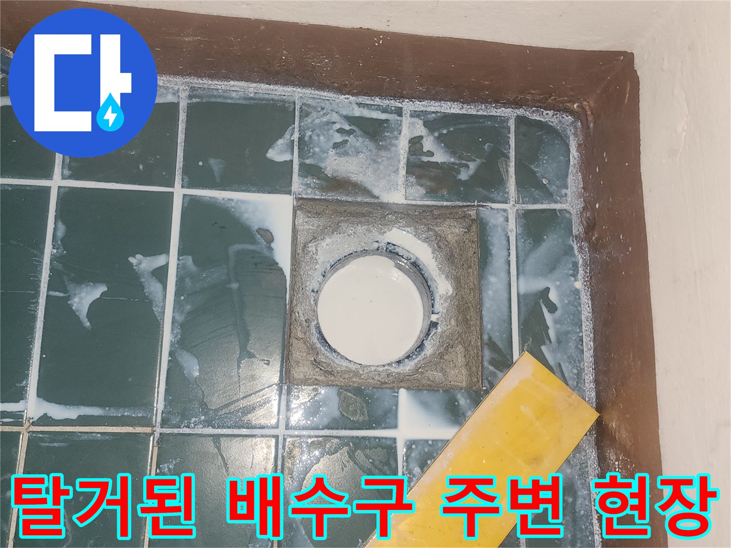 성동구 세탁실-유가 탈거 후 하수구 입구 확인